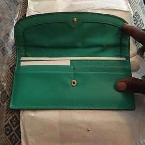 Coach Wallet, Color: Jade, Brand New